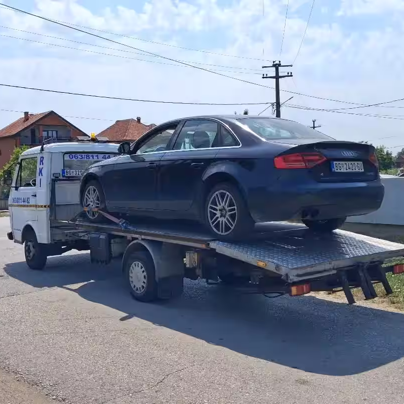 Šlepanje automobila u Ugrinovci
